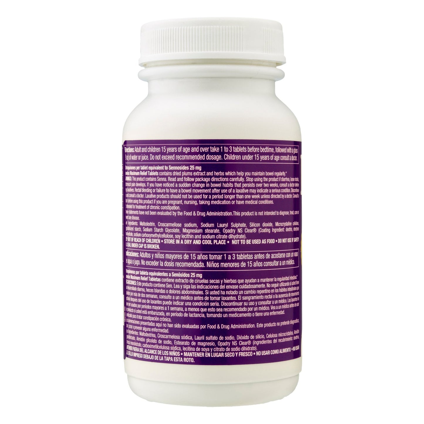 Prunelax Ciruelax Maximum Relief Tablets