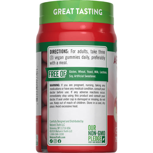 Nature's Truth Apple Cider Vinegar Gummies - 600 mg