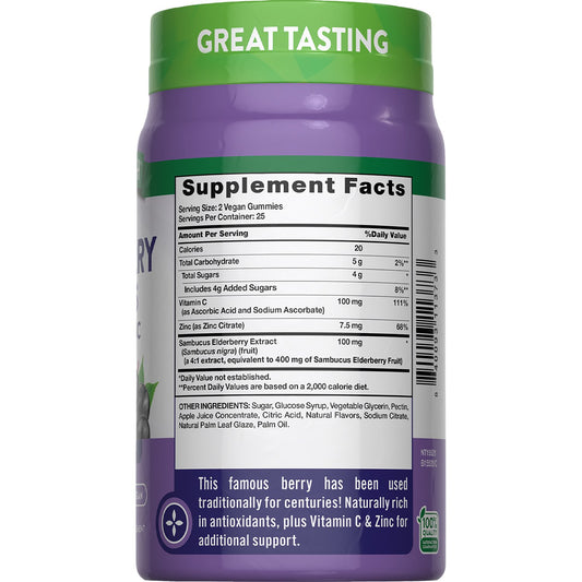 Nature's Truth Sambucus Black Elderberry Gummies