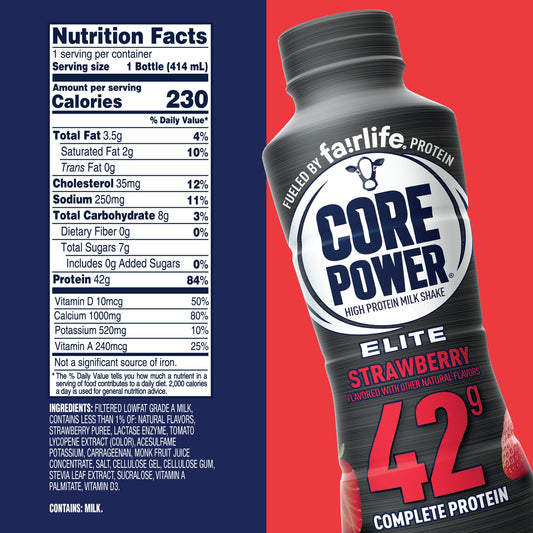 Core Power Elite 42g High Protein Shake Strawberry