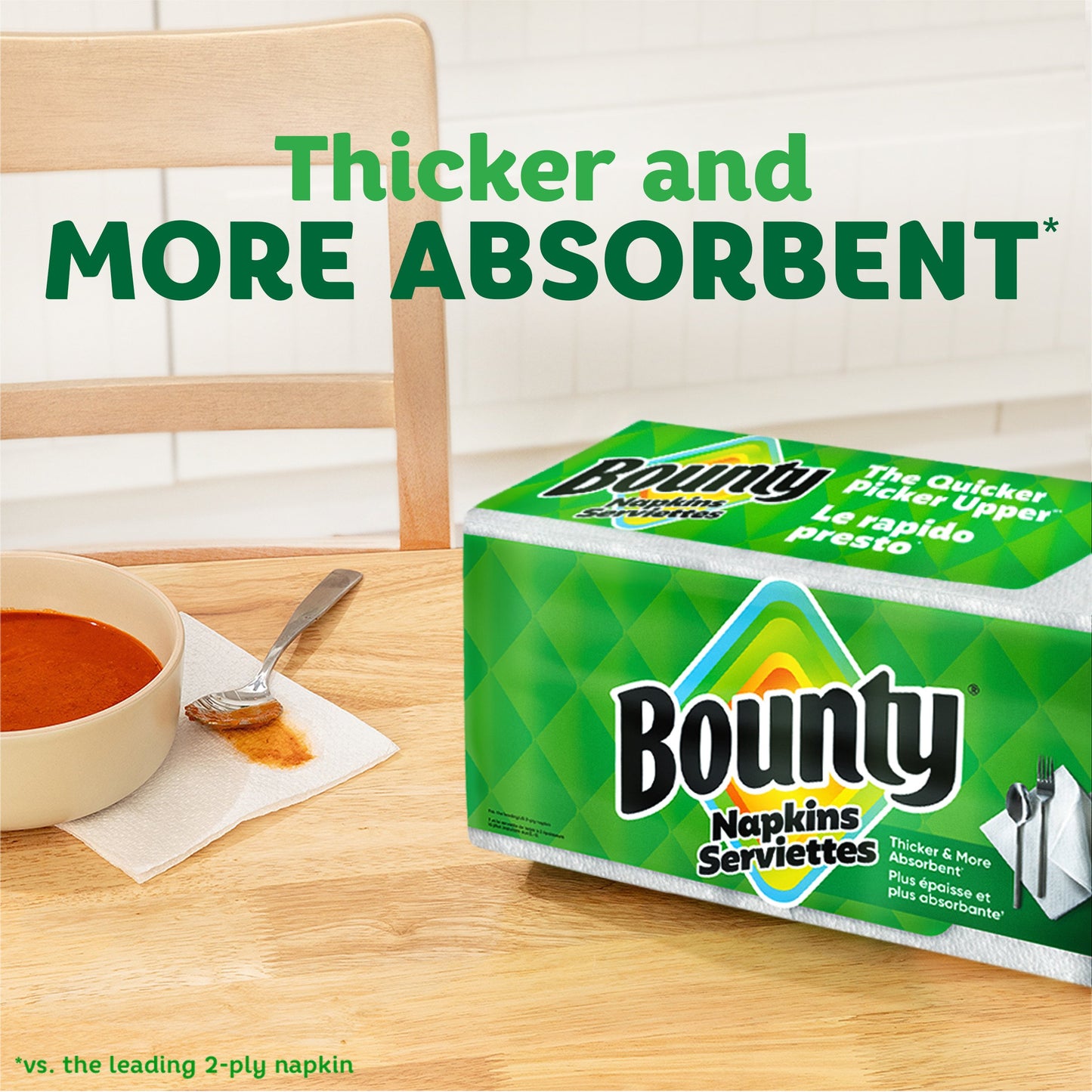 Bounty Paper Napkins - White