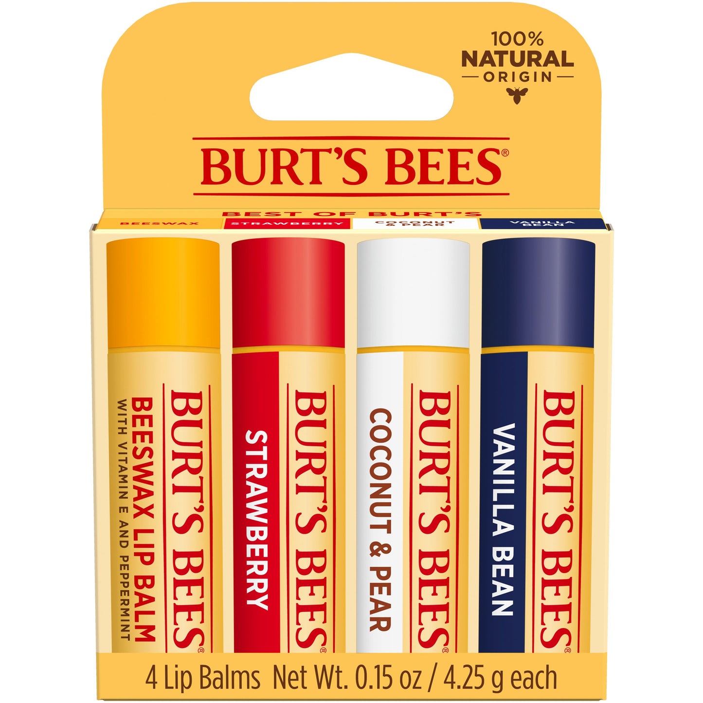 Burt's Bees Moisturizing Lip Balm Pack - Assorted