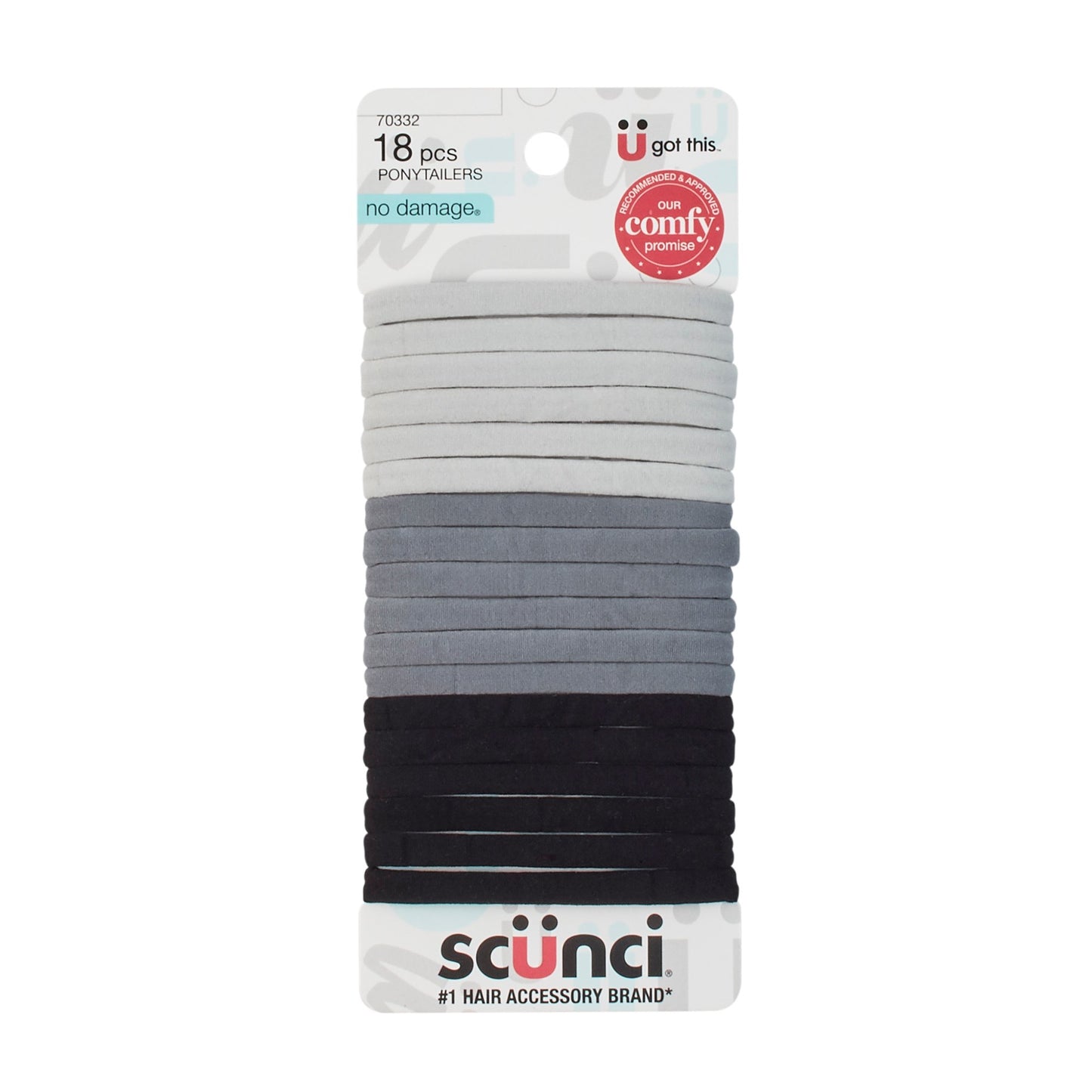 Scunci No Damage Mixed Neutral Elastics