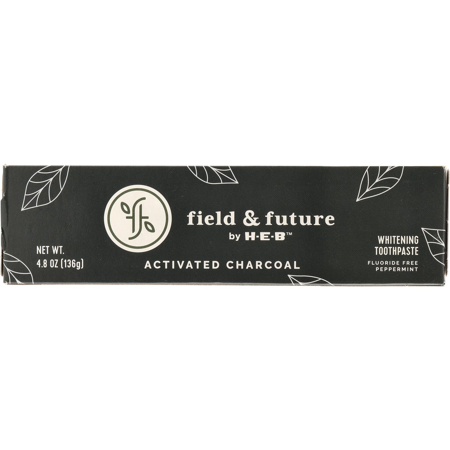 Field & Future by H-E-B Activated Charcoal Fluoride-Free Whitening Toothpaste - Peppermint