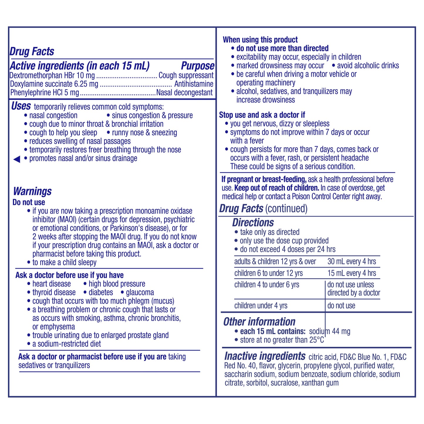 Vicks NyQuil Cough DM + Congestion Relief Liquid Medicine, Maximum Strength Multi-Symptom Nighttime Relief, Cherry Flavor