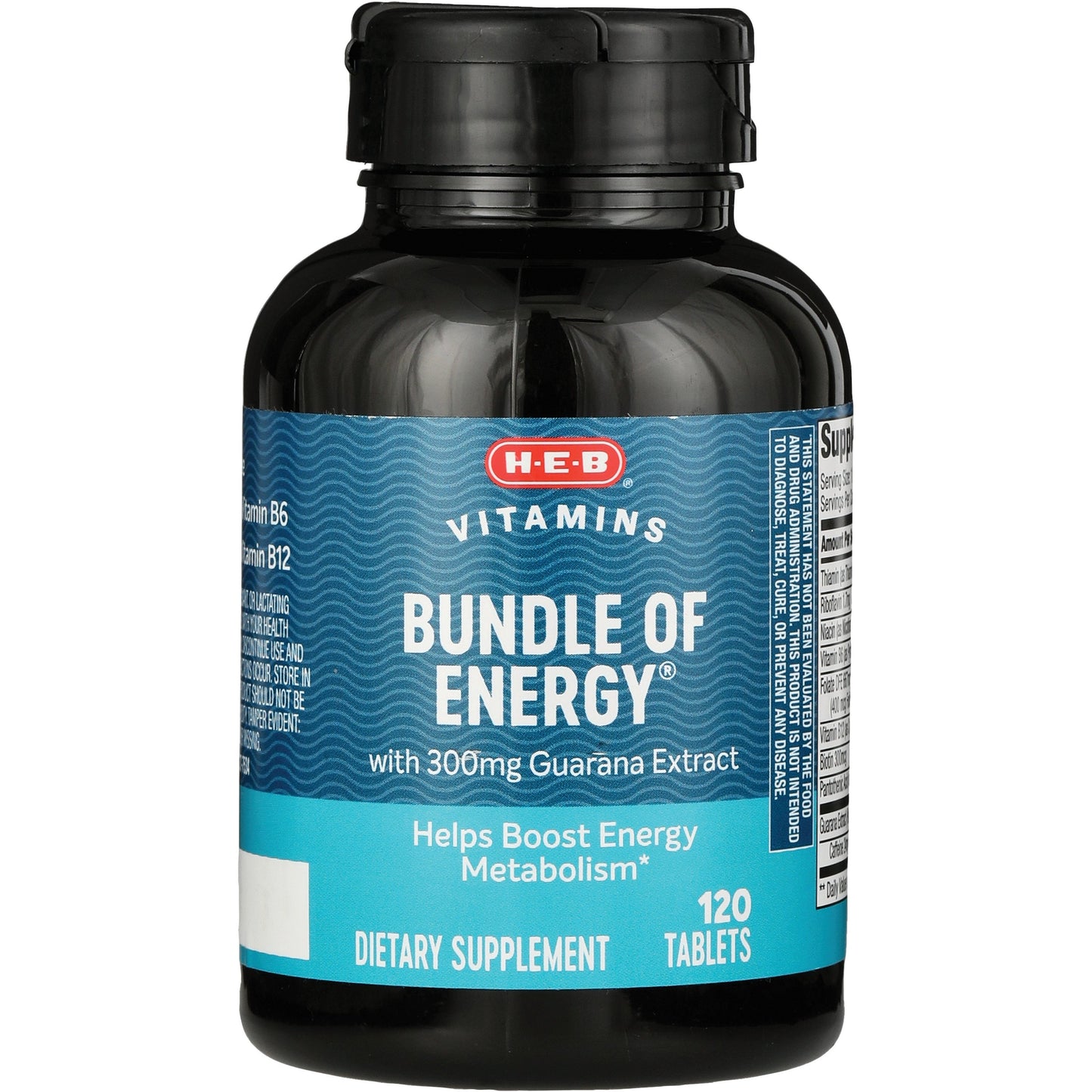H-E-B Blends Bundle of Energy with Guarana Extract 300mg Tablets
