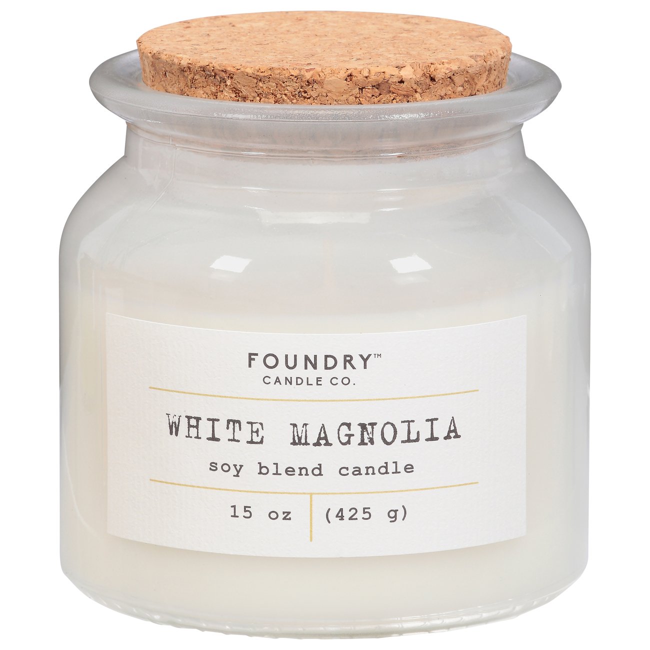 Foundry Candle Co. White Magnolia Scented Soy Candle