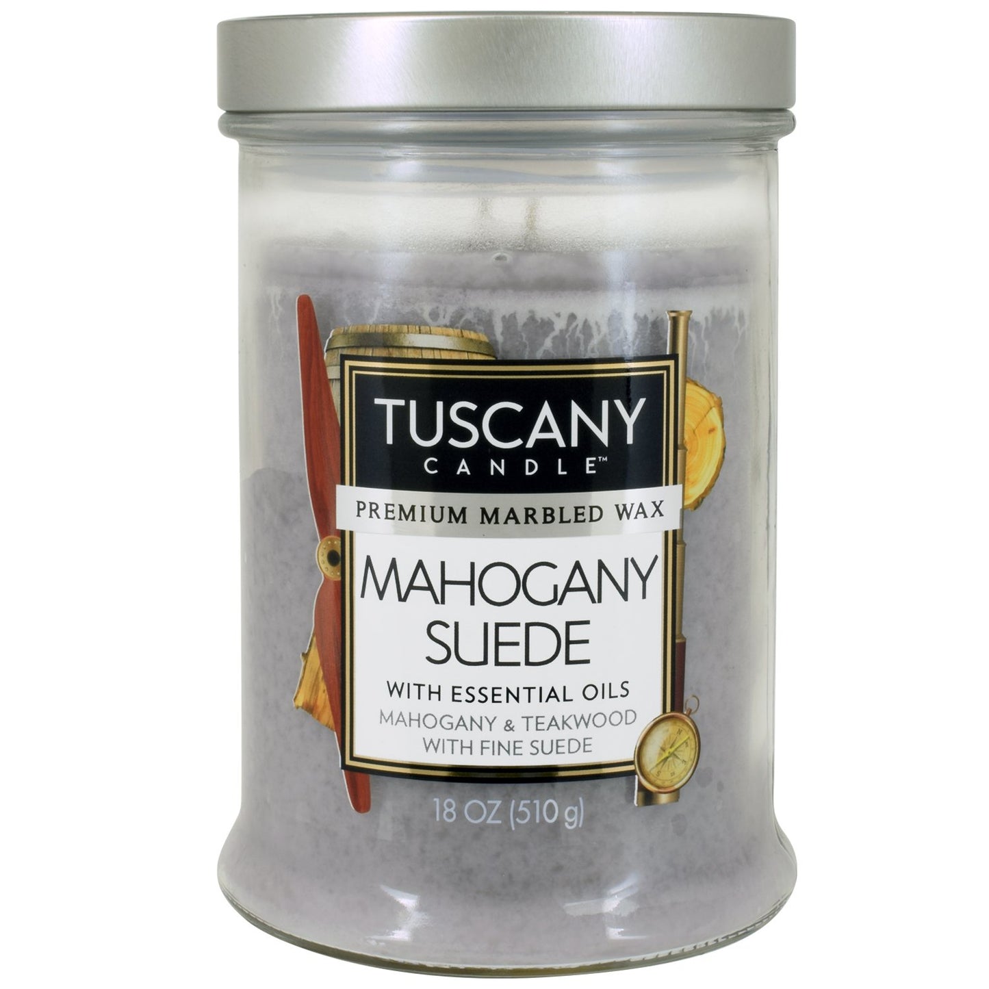 Tuscany Candle Mahogany Suede Scented Candle