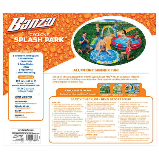 Banzai Cyclone Splash Water Park Set