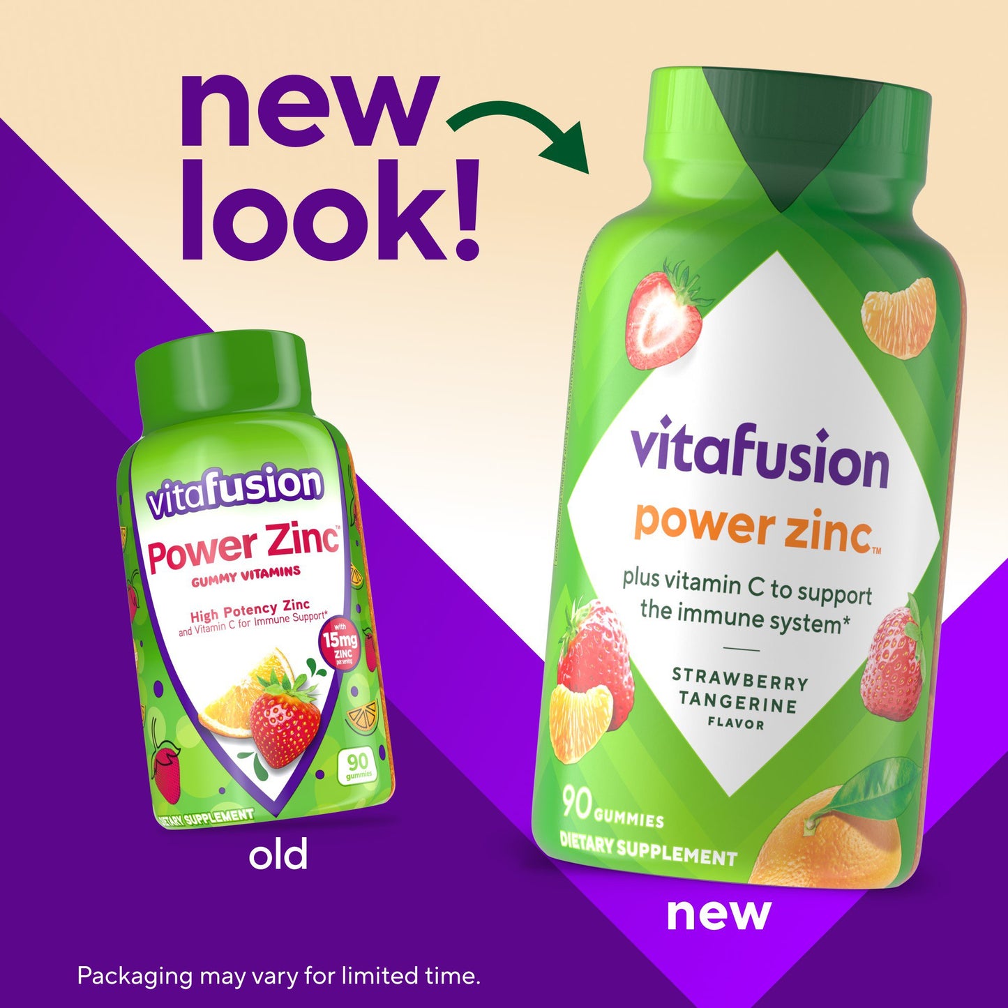 Vitafusion Power Zinc 15 mg + Vitamin C Adult Gummies