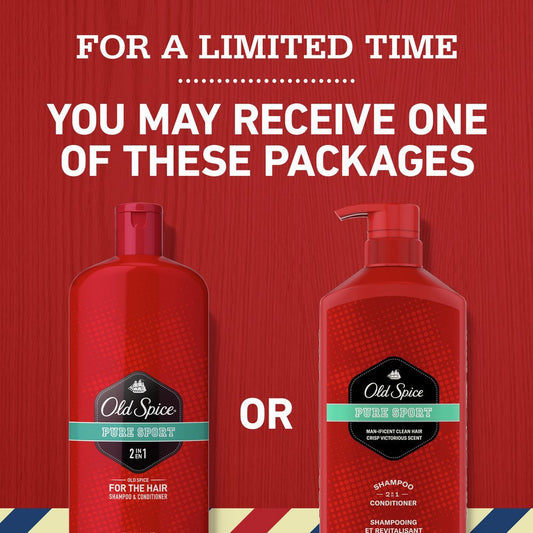 Old Spice 2 in 1 Shampoo Conditioner - Pure Sport