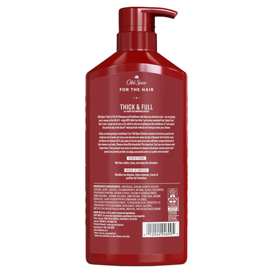 Old Spice Thick & Full 2 in 1 Shampoo & Conditioner - Deep Sea Minerals Scent