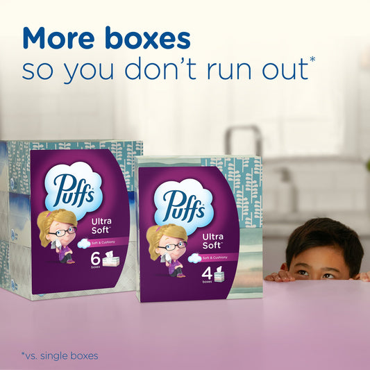 Puffs Ultra Soft Facial Tissue 4 pk