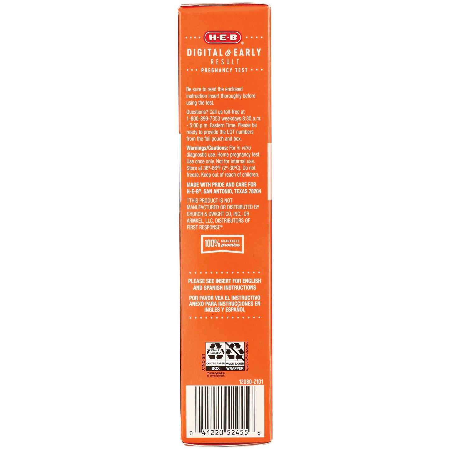 H-E-B Digital & Early Result Pregnancy Test