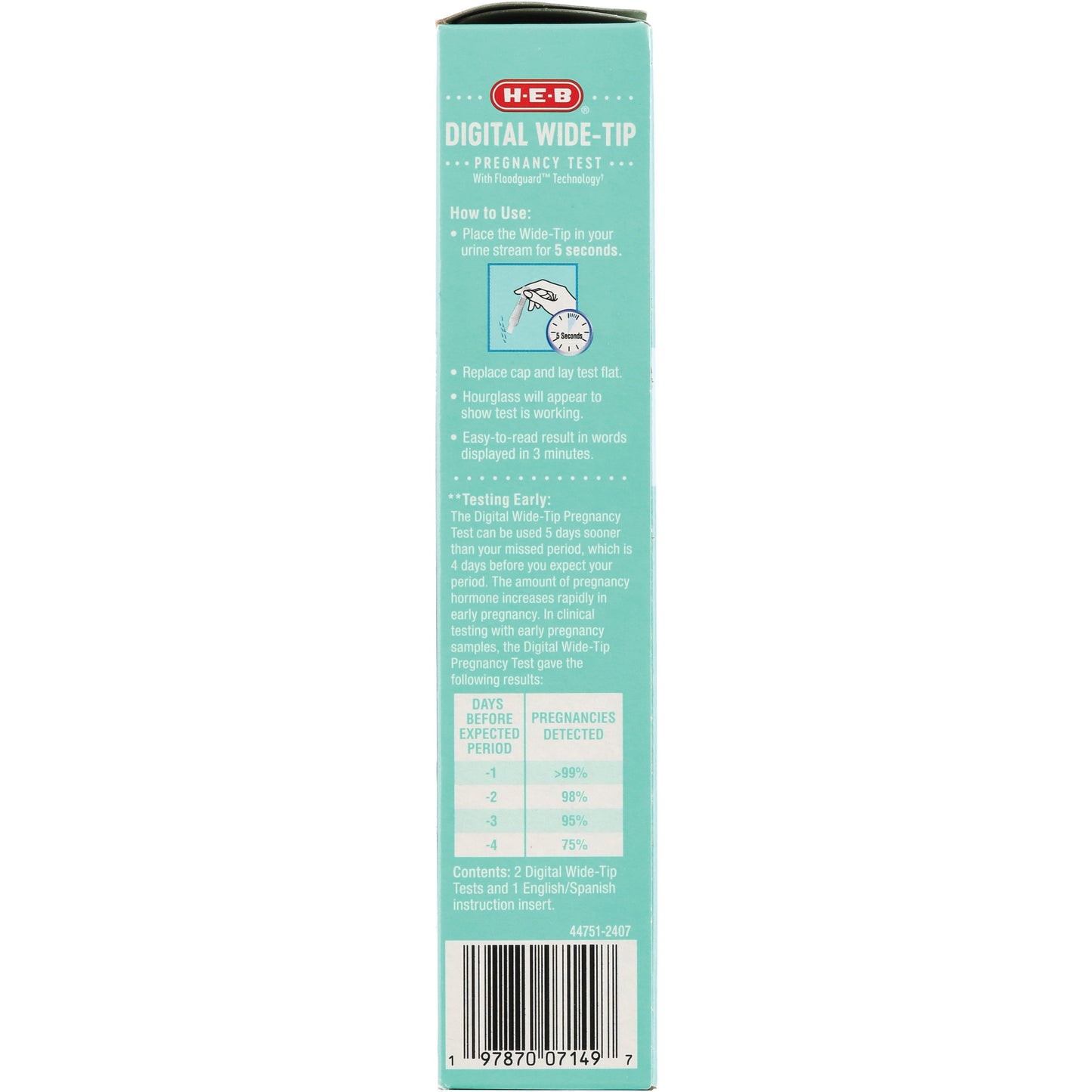 H-E-B Digital Pregnancy Test