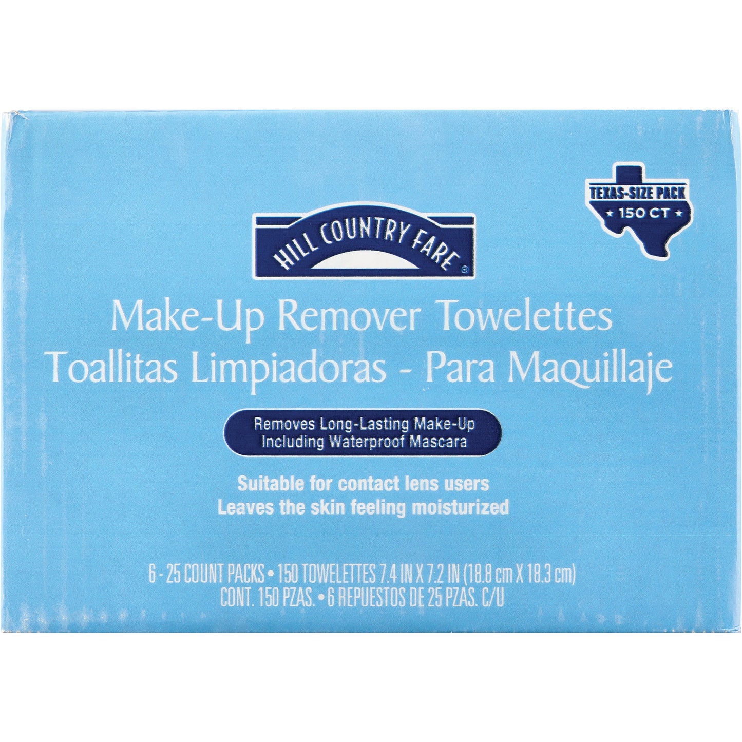 Hill Country Fare Make-Up Remover Towelettes, Texas-Size Pack