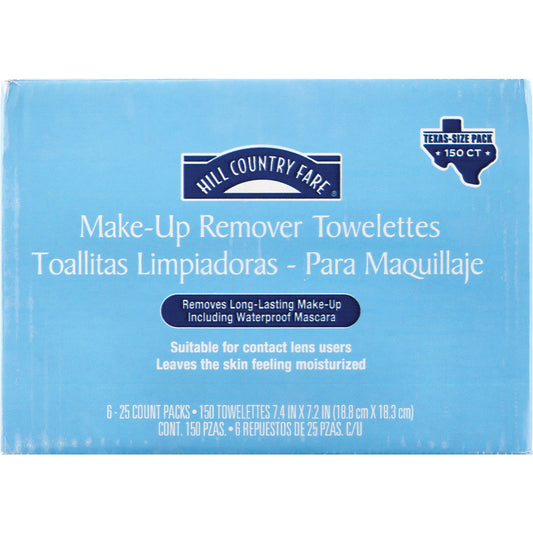 Hill Country Fare Make-Up Remover Towelettes, Texas-Size Pack