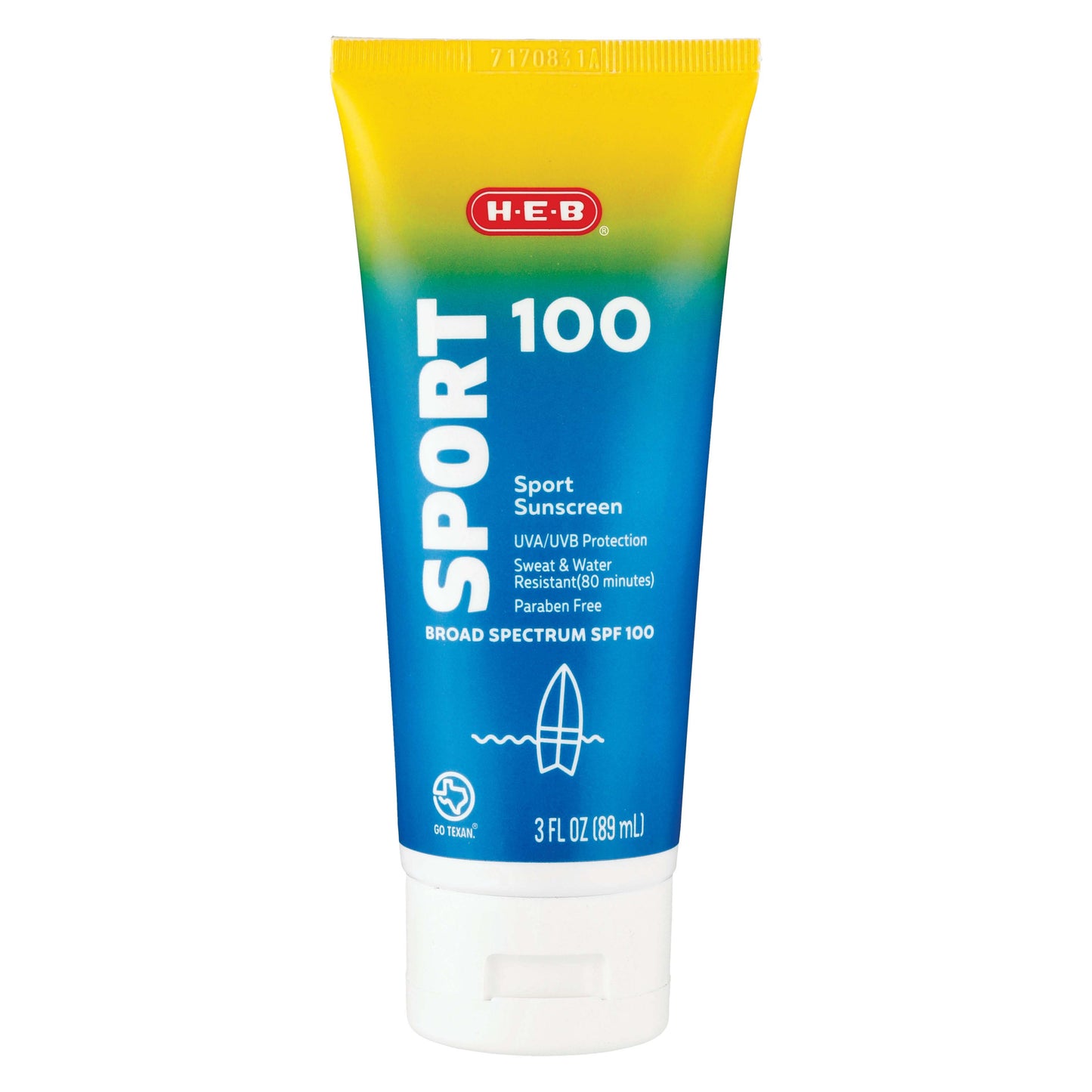 H-E-B Travel Size Sport Sunscreen Lotion – SPF 100
