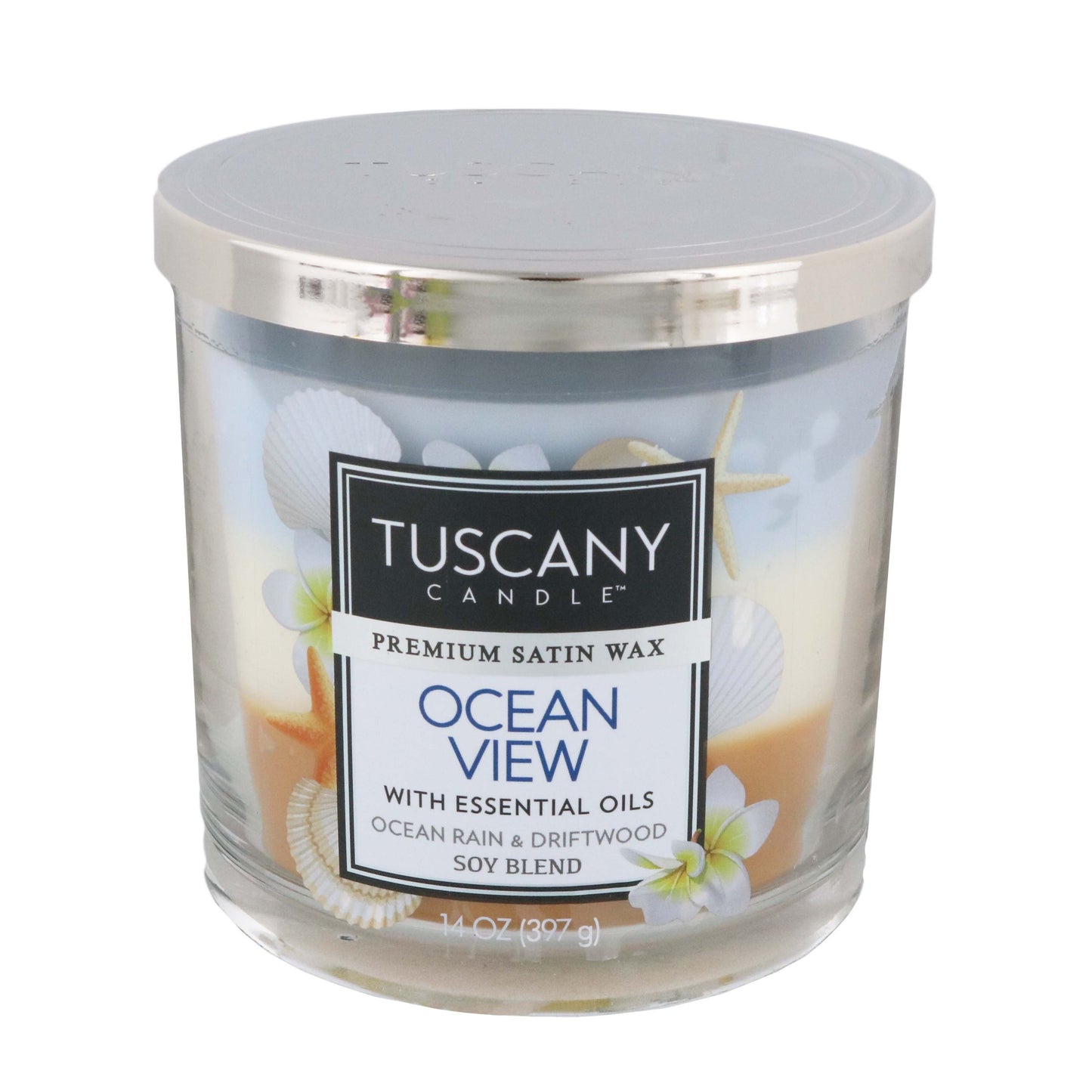 Tuscany Candle Ocean View Scented Soy Blend Candle with Essential Oils