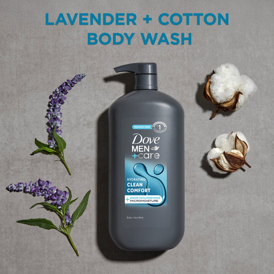 Dove Men+Care Hydrating Body + Face Wash - Clean Comfort