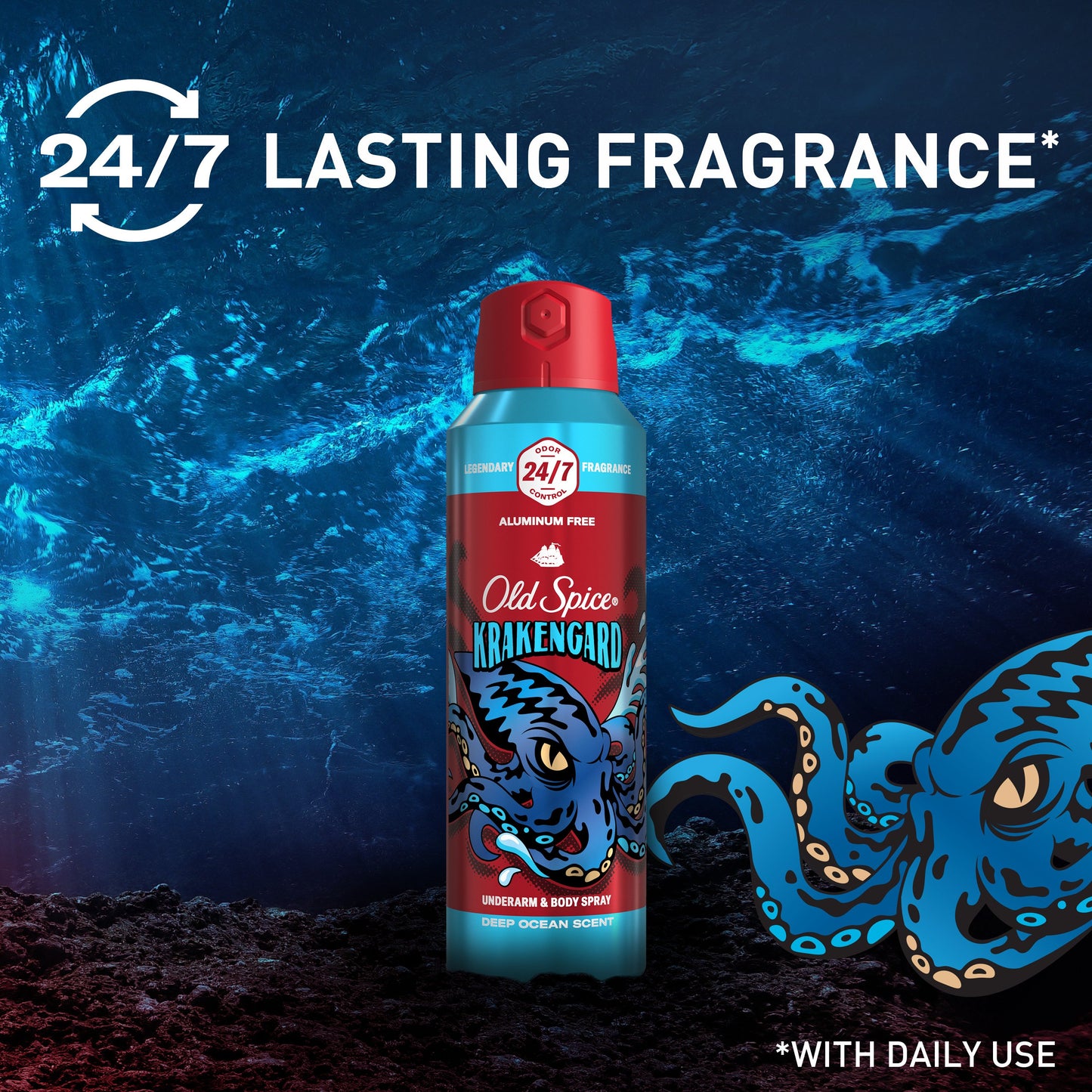 Old Spice Men's Aluminum Free Body Spray - Krakengard