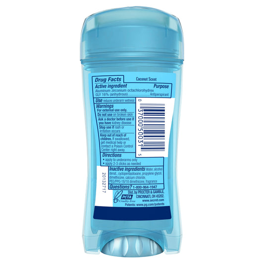 Secret 48 Hr Antiperspirant Deodorant Gel - Coconut