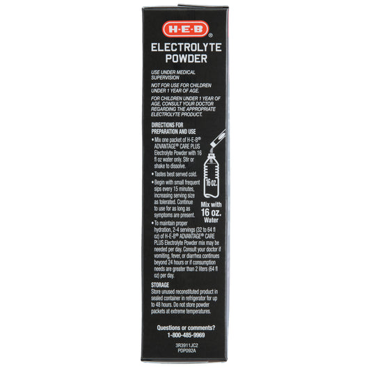 H-E-B Electrolyte Powder Packets - Strawberry Freeze