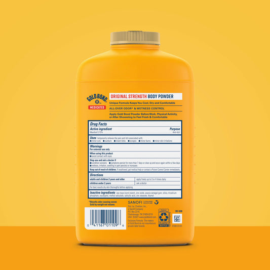 Gold Bond Medicated Original Strength Body Powder, Talc-Free