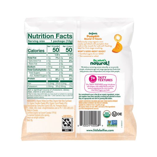 Little Bellies Organic Pumpkin Round-a-bouts Snacks
