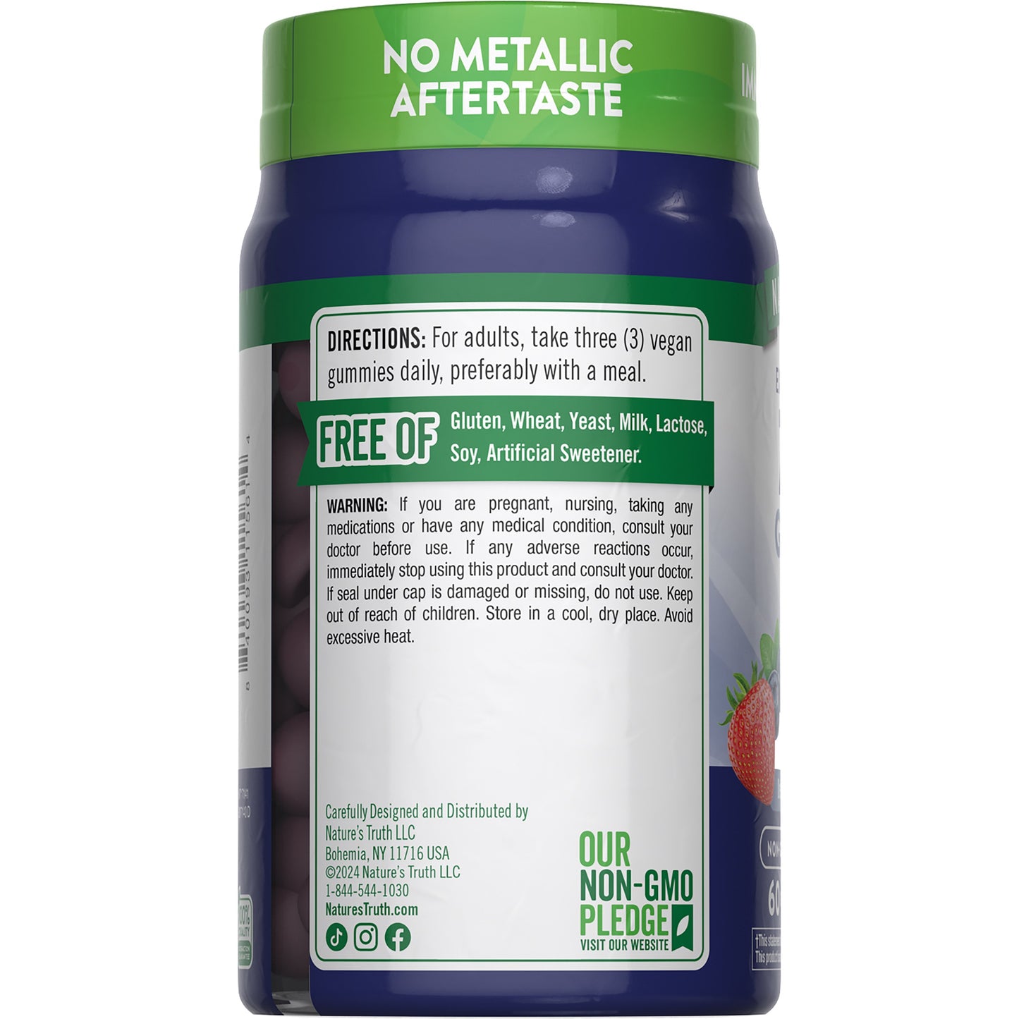 Nature's Truth Extra Strength Zinc 50mg Gummies - Mixed Berry