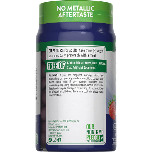 Nature's Truth Extra Strength Zinc 50mg Gummies - Mixed Berry