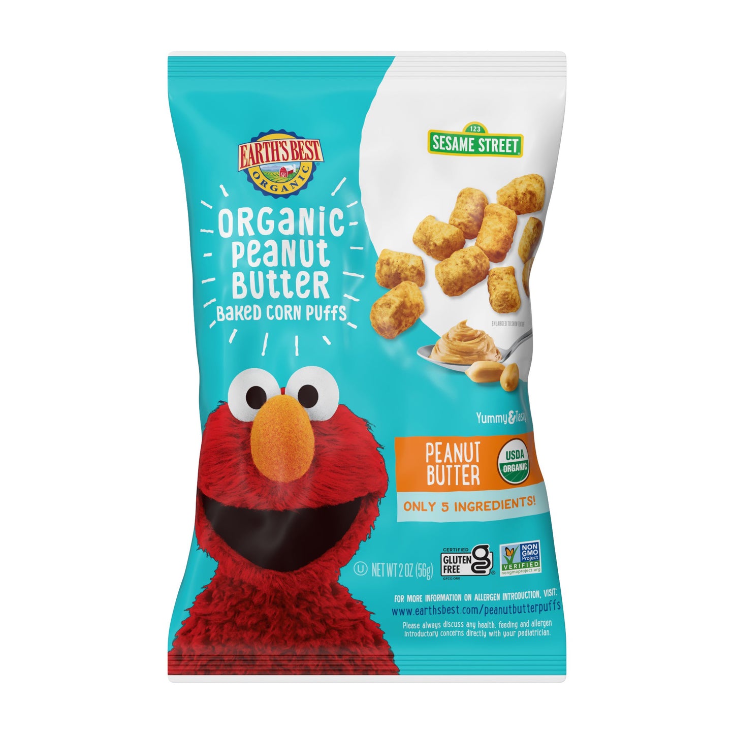 Earth's Best Organic Peanut Butter Baked Corn Puffs