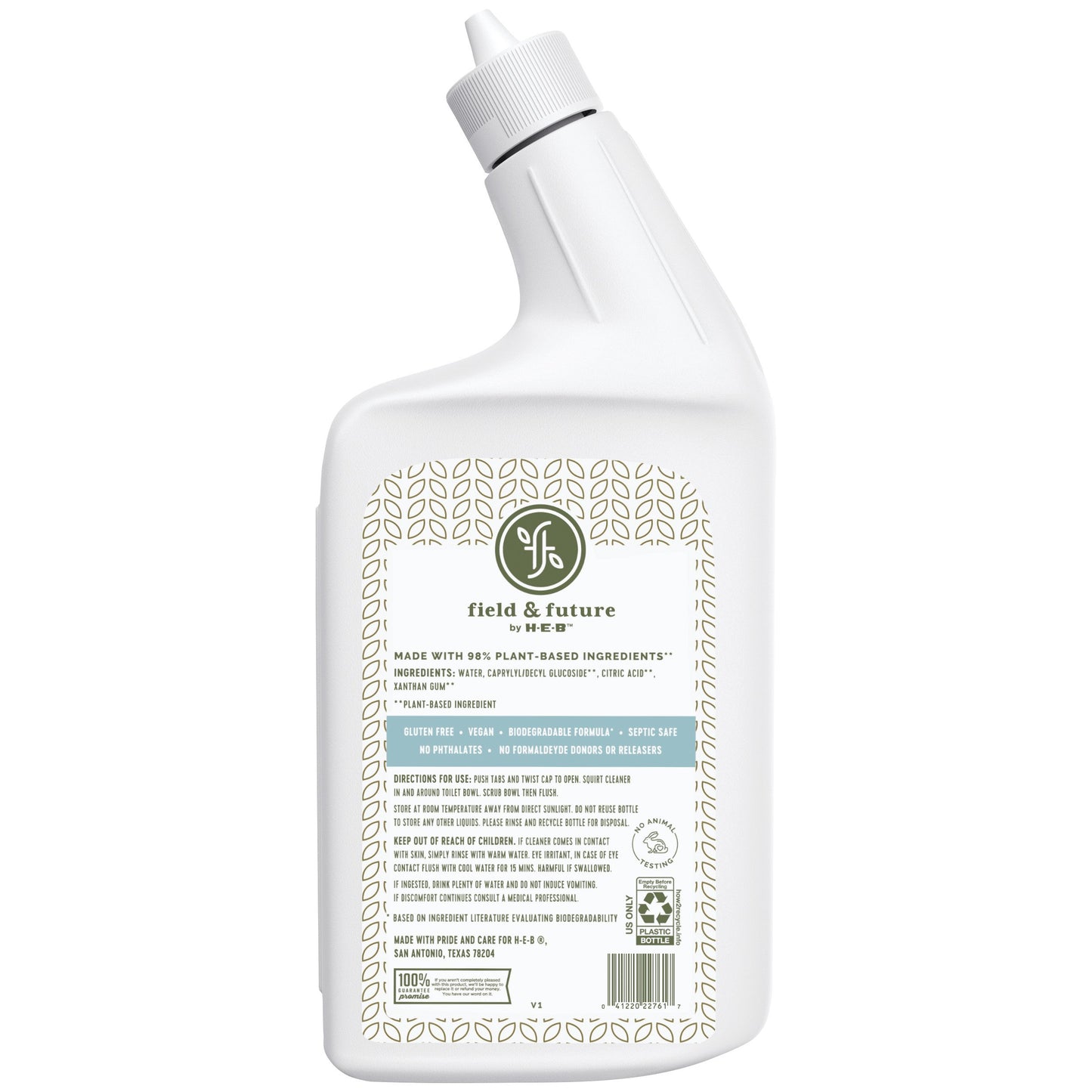 Field & Future by H-E-B Toilet Bowl Cleaner - Fragrance Free