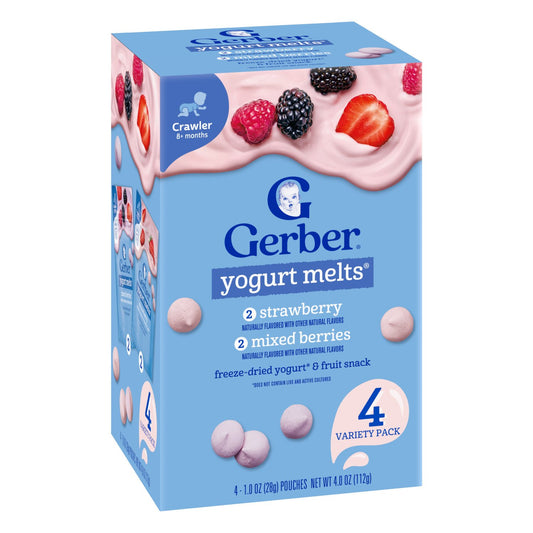 Gerber Yogurt Melts Variety Pack - Strawberry & Mixed Berries