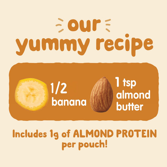 Happy Baby Organics Nutty Blends Pouch - Bananas with Almond Butter