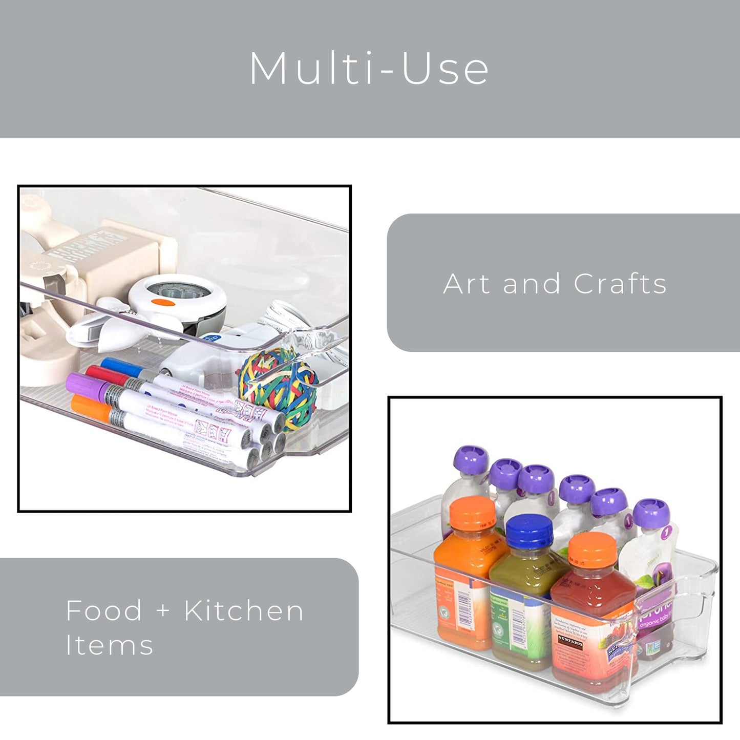 Smart Design Fridge Storage Bin