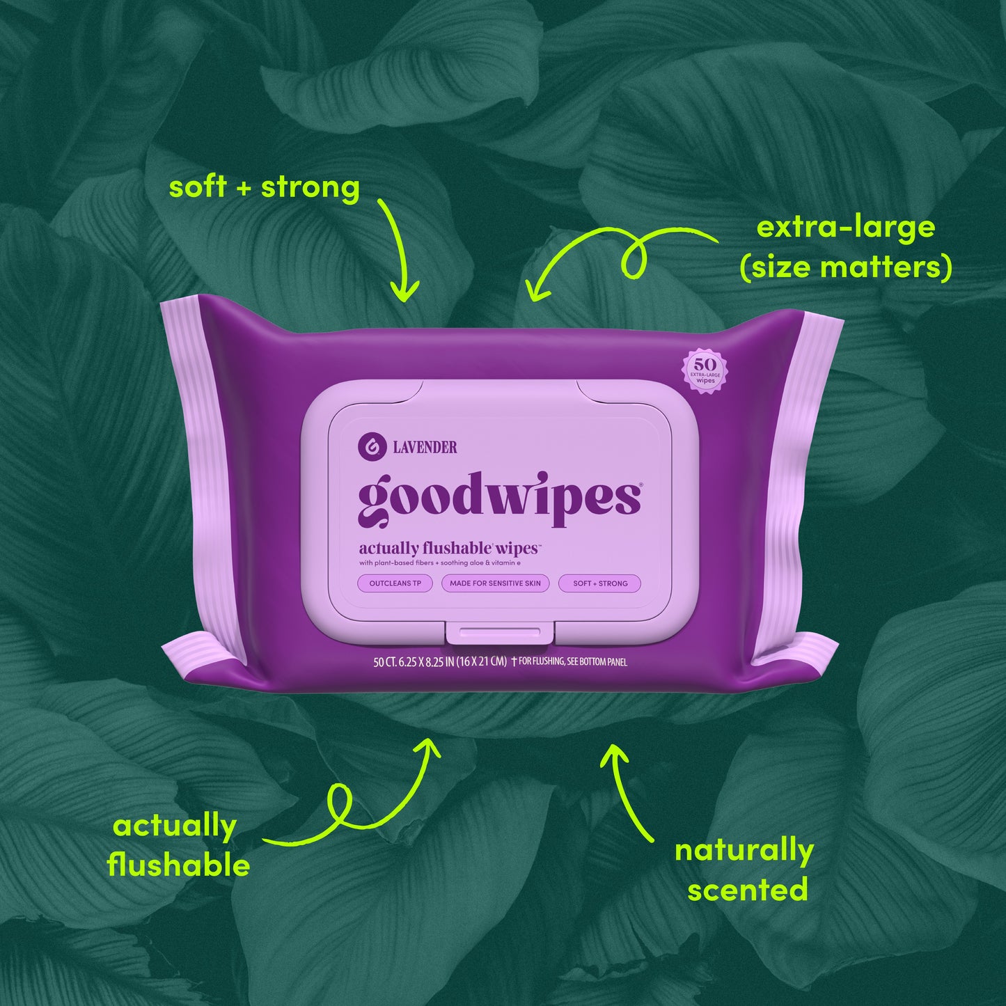 Goodwipes XL Flushable Wipes - Lavender
