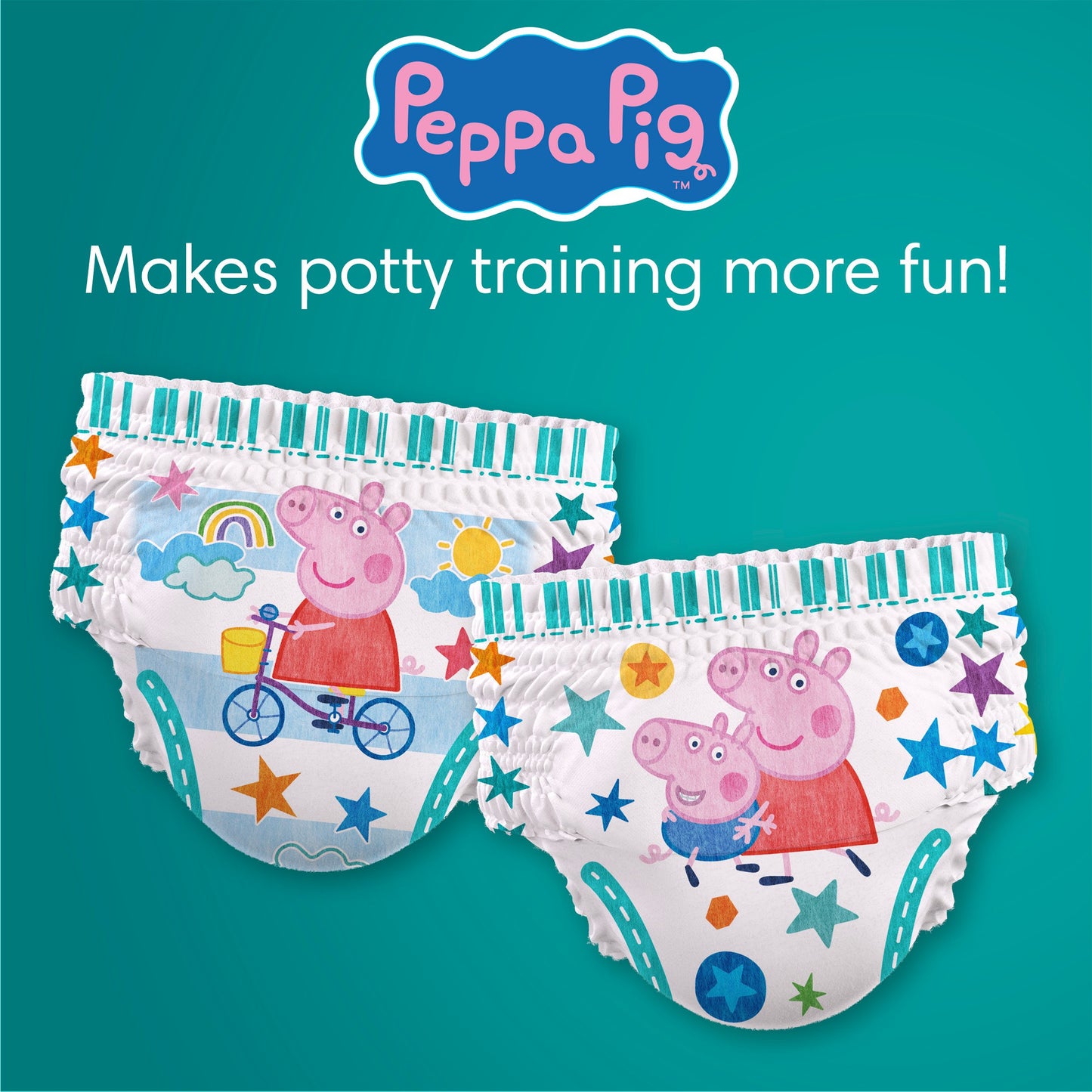Pampers Easy Ups Peppa Pig Training Underwear - Size 7 (5T-6T)