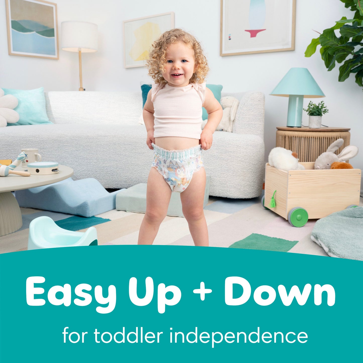 Pampers Easy Ups Bluey Training Underwear - Size 7 (5T-6T)