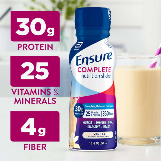 Ensure Complete Nutrition Shakes 4 pk Bottles - Vanilla