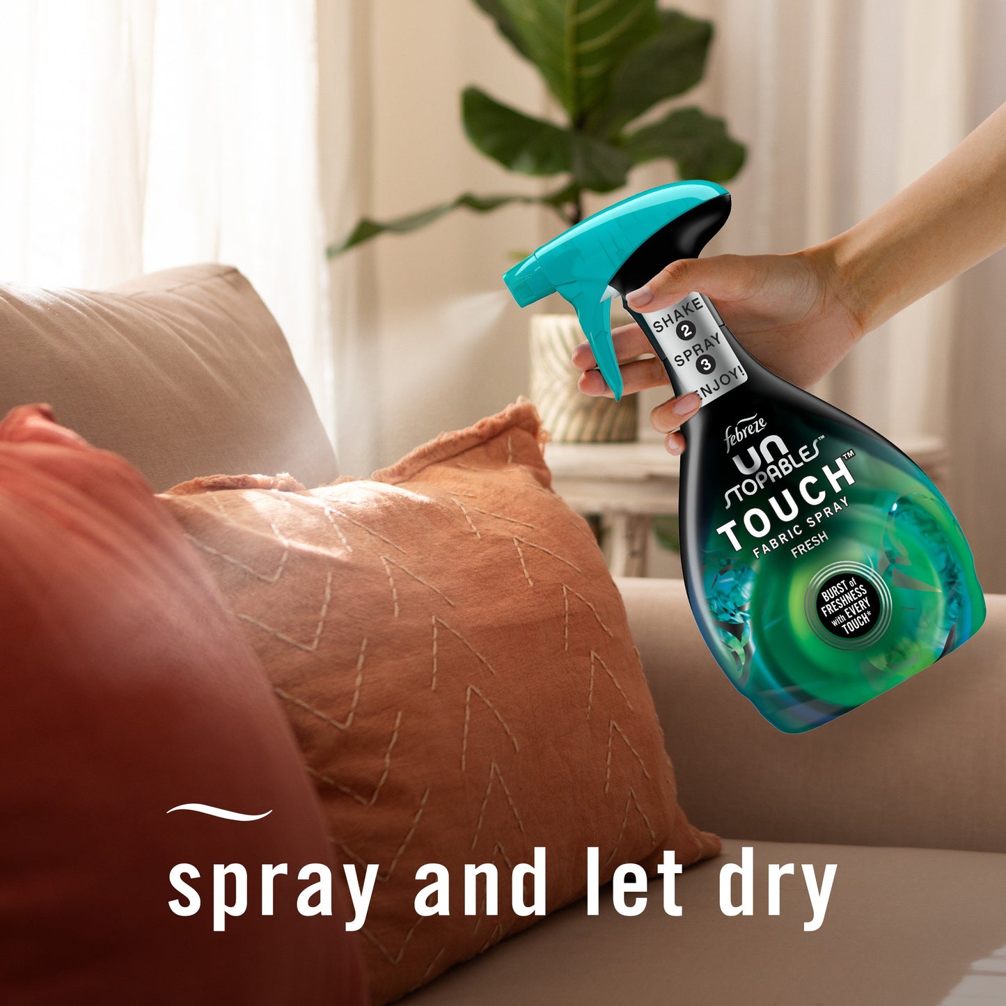 Febreze Fabric Spray Air Freshener Odor-Fighting Fabric Refresher - Unstopables Fresh Scent