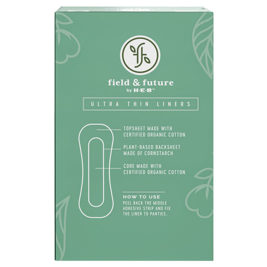 Field & Future by H-E-B Organic Cotton Ultra Thin Liners - Light