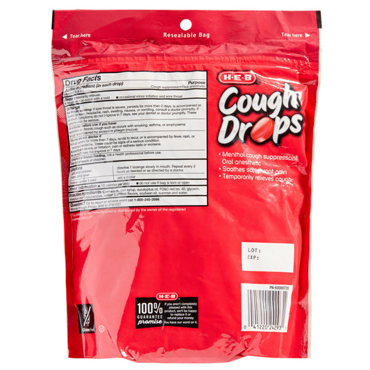 H-E-B Value Pack Cough Drops – Cherry