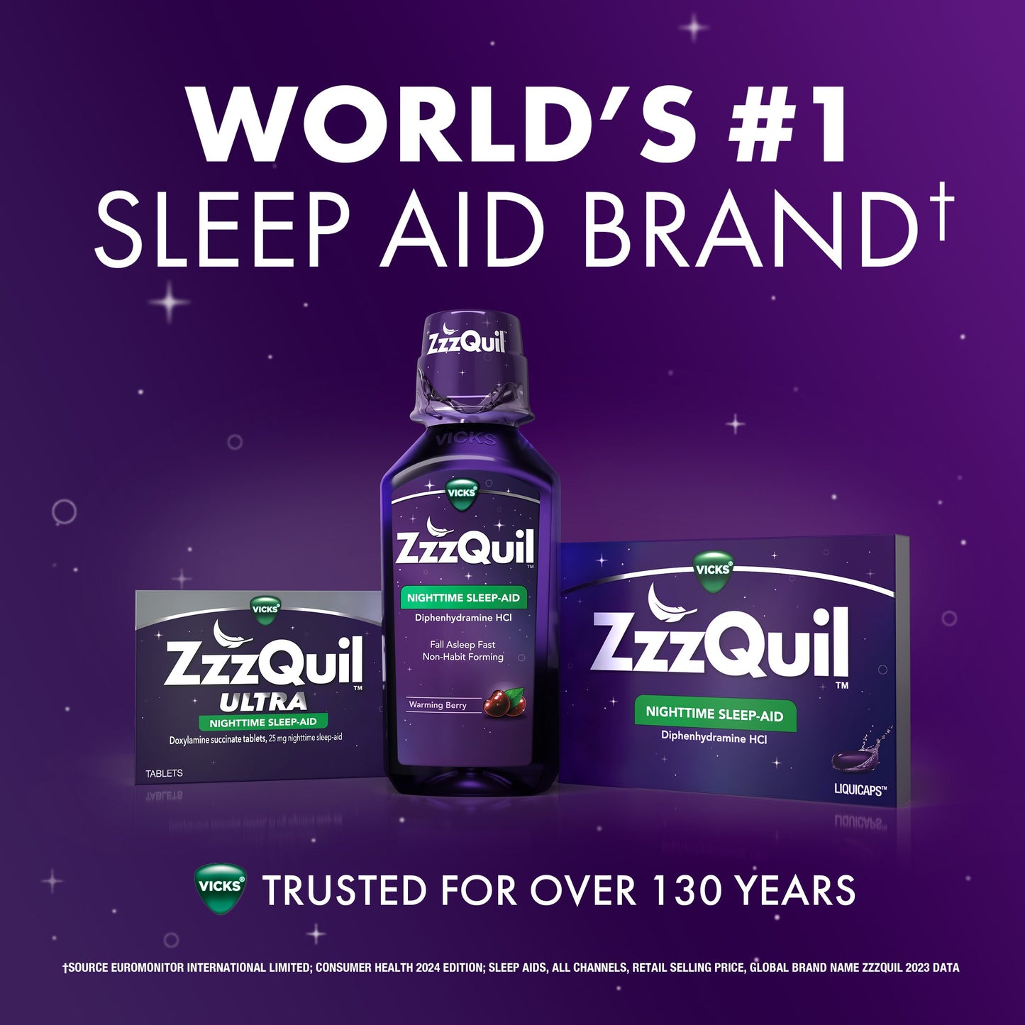 Vicks ZzzQuil ULTRA Nightime Tablets, Sleep Aid