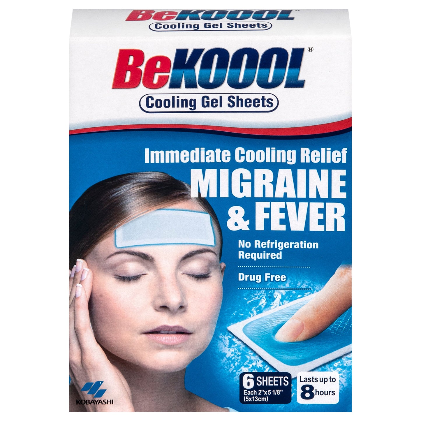 BeKOOOL Soft Gel Cooling Relief Sheets for Migraine