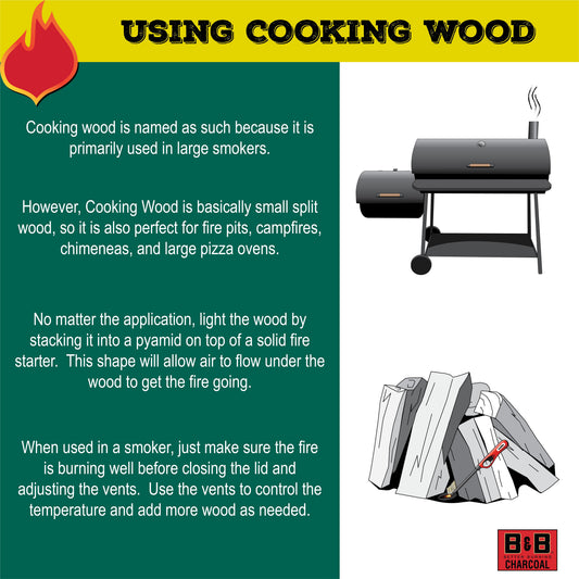 B&B Charcoal Post Oak BBQ & Cooking Wood