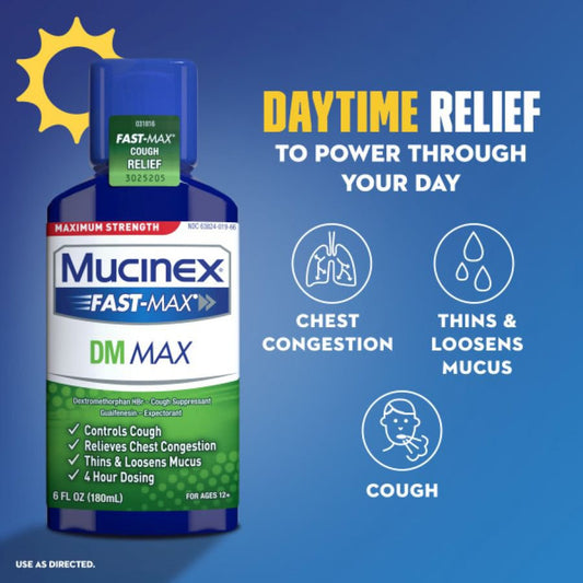 Mucinex FAST-MAX DM Max & Nightshift Cold & Flu
