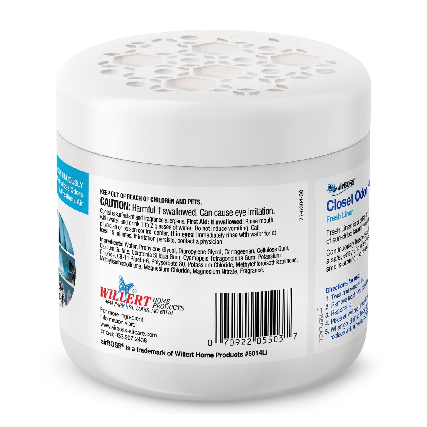 airBOSS Closet Odor Neutralizer - Fresh Linen