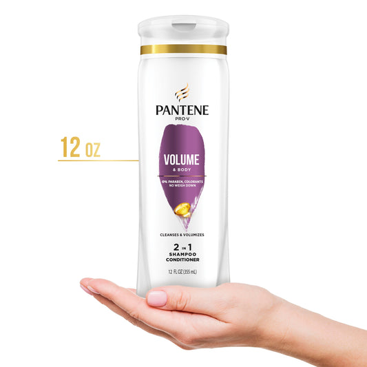 Pantene Pro-V Volume & Body 2 in 1 Shampoo + Conditioner