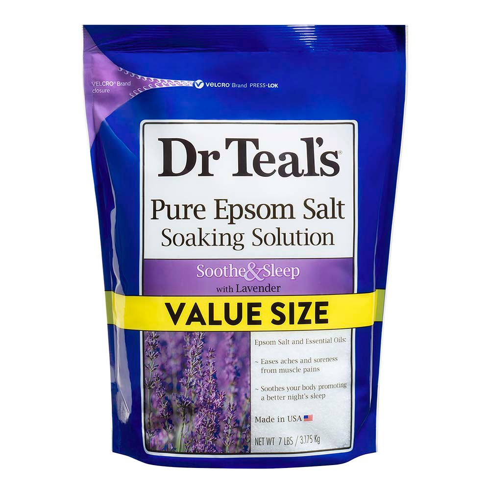 Dr Teal's Soothe & Sleep with Lavender Epsom Salt Soaking Solution Value Size